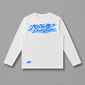Mens Heavyweight Long Sleeve T-Shirt Miss Big Dream Big blue font